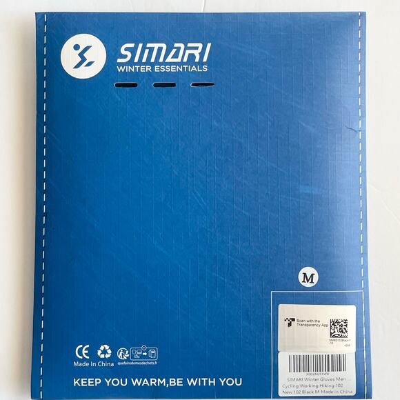 Simari Winter Gloves Unisex MED Cycling Working Hiking Water Resistant Windproof - Picture 2 of 9